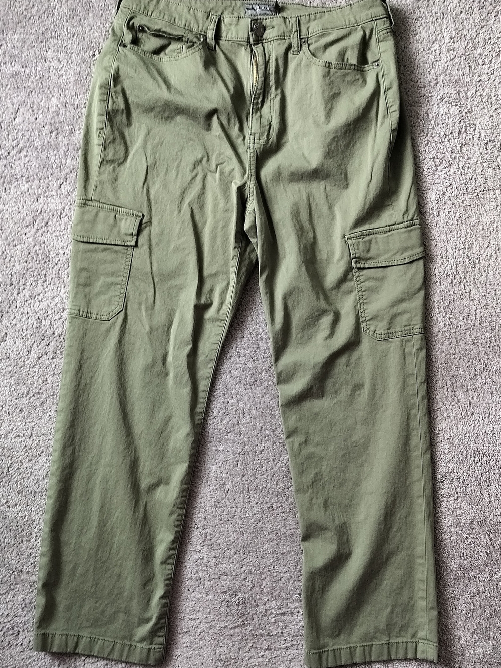 Torrid Womens 10R Olive Green Cargo Pants Stretch Utility Straight Leg